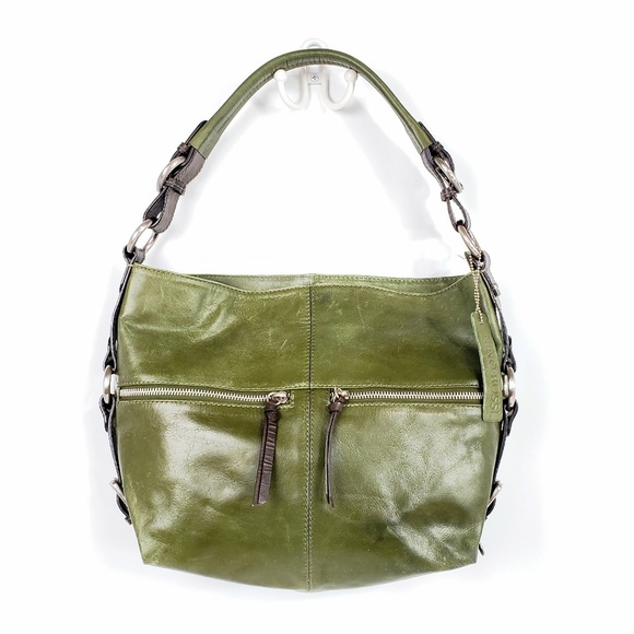 Nino BOSSI Handbags - Noni Bossi Augergine Italian Leather Hobo